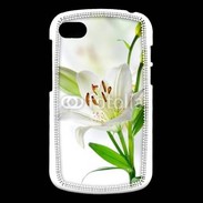 Coque Blackberry Q10 Fleurs de Lys blanc
