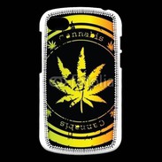 Coque Blackberry Q10 Grunge stamp with marijuana leaf