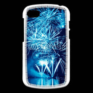 Coque Blackberry Q10 Feu d'artifice en noir et bleu