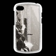 Coque Blackberry Q10 Pêcheur noir et blanc