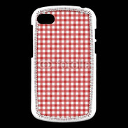 Coque Blackberry Q10 Effet vichy rouge et blanc