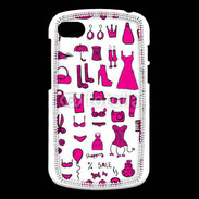 Coque Blackberry Q10 Fond fashion rose