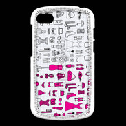 Coque Blackberry Q10 Fond fashion rose 3