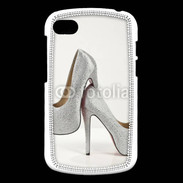 Coque Blackberry Q10 Escarpins strass argent