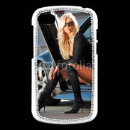 Coque Blackberry Q10 Femme blonde sexy voiture noire 5