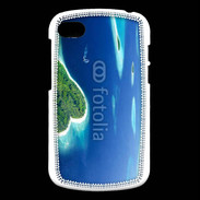 Coque Blackberry Q10 île en former de cœur au milieu de la mer