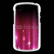 Coque Blackberry Q10 Rideau rose à strass