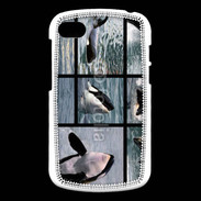 Coque Blackberry Q10 Orque noir et blanc