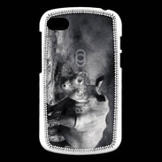 Coque Blackberry Q10 Rhinocéros noir et blanc