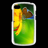 Coque Blackberry Q10 Papillon posé sur une fleur