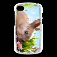 Coque Blackberry Q10 Lapin et fleurs