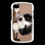 Coque Blackberry Q10 Chiot blanc et noir 2