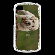 Coque Blackberry Q10 Chiot labrador avec pomme de pin