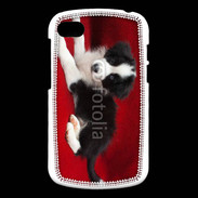 Coque Blackberry Q10 Chiot noir et blanc 5