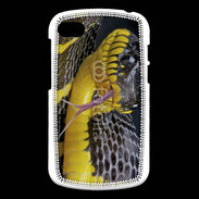 Coque Blackberry Q10 Serpent noir et jaune