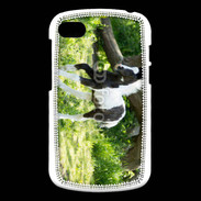 Coque Blackberry Q10 Poulain noir et blanc