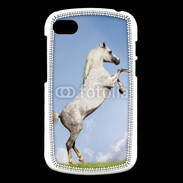 Coque Blackberry Q10 Cheval arable robe grise