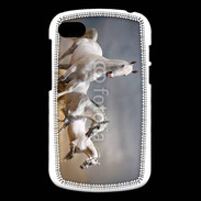Coque Blackberry Q10 Groupe de chevaux blancs
