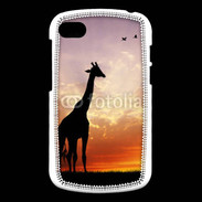 Coque Blackberry Q10 Girafe au couché de soleil