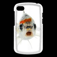 Coque Blackberry Q10 Poisson Silver Koi de face