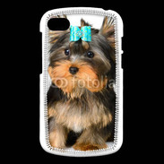 Coque Blackberry Q10 Yorkshire et nœud bleu 15