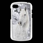 Coque Blackberry Q10 Portait de Cheval dans la neige 500