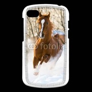 Coque Blackberry Q10 Cheval arabe dans la neige 100