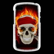 Coque Blackberry Q10 Tête de mort en flamme