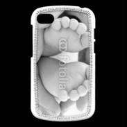 Coque Blackberry Q10 Pieds de bébé noir et blanc
