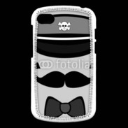 Coque Blackberry Q10 Moustache et casquette tête de mort