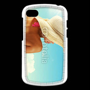 Coque Blackberry Q10 Femme à chapeau de plage