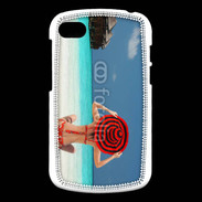 Coque Blackberry Q10 Femme assise sur la plage