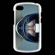 Coque Blackberry Q10 homme avec casque de moto