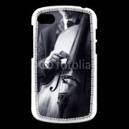 Coque Blackberry Q10 Violoncelliste en noir et blanc 5