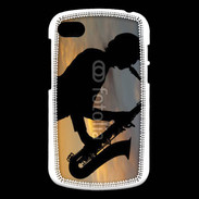 Coque Blackberry Q10 Saxophoniste au couché de soleil