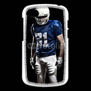 Coque Blackberry Q10 Footballer américain en bleu et blanc 50