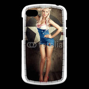Coque Blackberry Q10 Femme mode militaire US