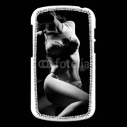 Coque Blackberry Q10 Charme noir et blanc