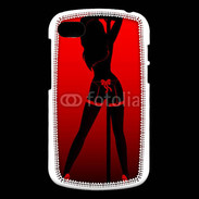 Coque Blackberry Q10 Pole danseuse noir et rouge