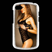 Coque Blackberry Q10 Femme sexy en lingerie noire 2