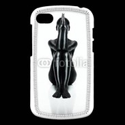 Coque Blackberry Q10 Femme nue body painting noir et blanc 2