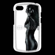 Coque Blackberry Q10 Femme nue body painting noir et blanc 4