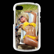 Coque Blackberry Q10 Femme sexy sur un transat de plage