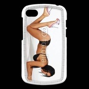Coque Blackberry Q10 Femme brune sexy avec talon aiguille