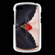 Coque Blackberry Q10 soutien gorge avec une fraise