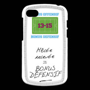 Coque Blackberry Q10 Mêlée relevée Bonus offensif-défensif Blanc