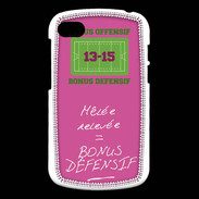 Coque Blackberry Q10 Mêlée relevée Bonus offensif-défensif Rose