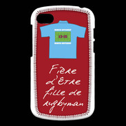 Coque Blackberry Q10 Fille de rugbyman Bonus offensif-défensif Rouge 2