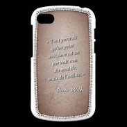 Coque Blackberry Q10 Portrait Ame Rouge Citation Oscar Wilde