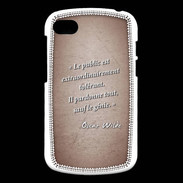 Coque Blackberry Q10 Public génie Rouge Citation Oscar Wilde